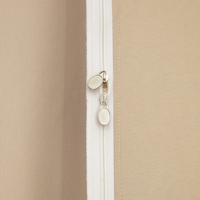 91家纺网 家纺一手货源 找家纺 星际优品 2025新款学生蚊帐遮光床帘植绒环保遮光帘99%遮光-花边款学生蚊帐 花边款-米杏