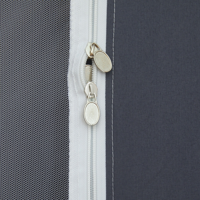 91家纺网 家纺一手货源 找家纺 星际优品 2025新款学生蚊帐遮光床帘植绒环保遮光帘99%遮光-花边款学生蚊帐 花边款-深灰