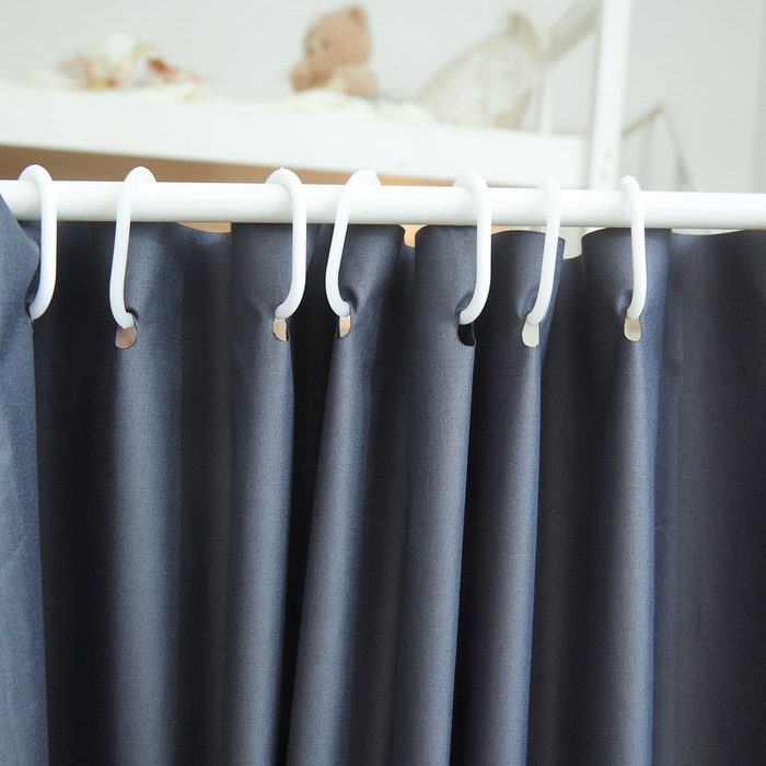 91家纺网 家纺一手货源 找家纺 星际优品 2025新款学生蚊帐遮光床帘植绒环保遮光帘99%遮光-花边款学生蚊帐 花边款-深灰