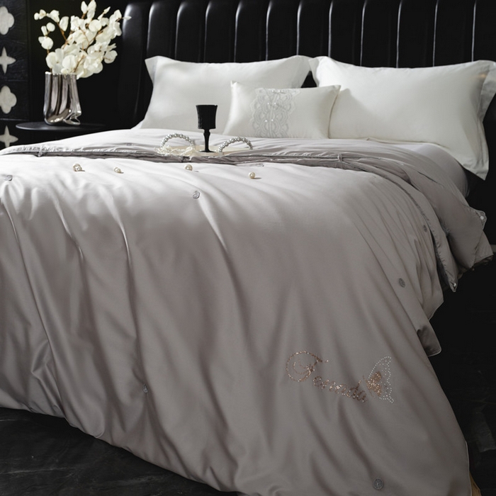 91家纺网 家纺一手货源 找家纺 （总）岚司羽 2025新款长绒棉双宫特级桑蚕丝可透视被子被芯