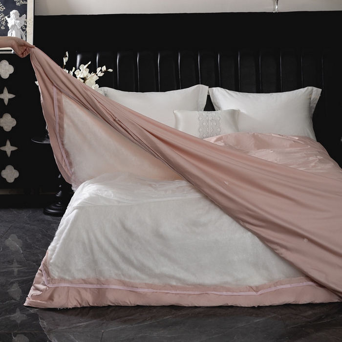 91家纺网 家纺一手货源 找家纺 岚司羽 2025新款长绒棉双宫特级桑蚕丝可透视被子被芯 双宫特级桑蚕丝-粉