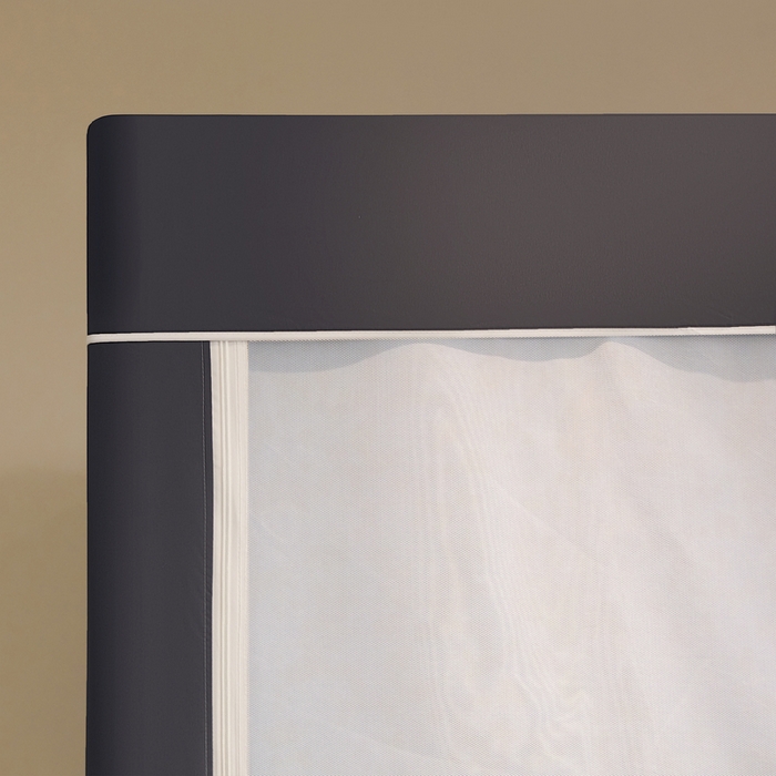 91家纺网 家纺一手货源 找家纺 星际优品 2025新款学生蚊帐遮光床帘植绒环保遮光帘99%遮光-印花款学生蚊帐-一 憨憨熊猫-灰