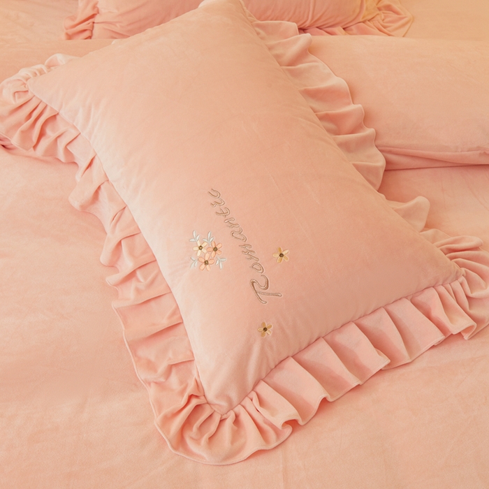 91家纺网 家纺一手货源 找家纺 （总）怡源梦 2025新款亲肤舒适A类婴儿绒刺绣四件套