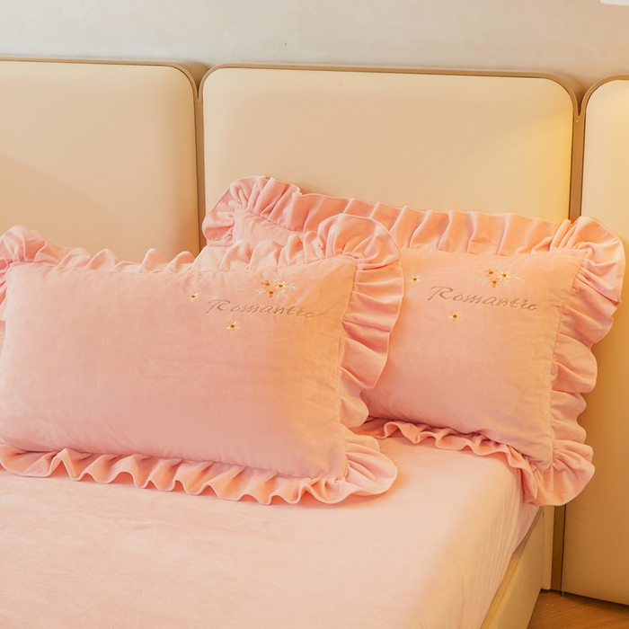 91家纺网 家纺一手货源 找家纺 （总）怡源梦 2025新款亲肤舒适A类婴儿绒刺绣四件套