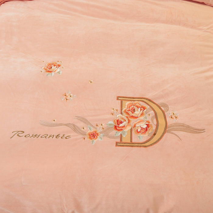 91家纺网 家纺一手货源 找家纺 （总）怡源梦 2025新款亲肤舒适A类婴儿绒刺绣四件套