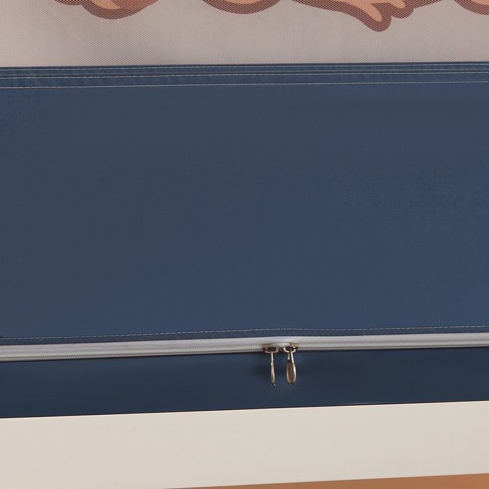 91家纺网 家纺一手货源 找家纺 星际优品 2025新款学生蚊帐遮光床帘植绒环保遮光帘99%遮光-印花款学生蚊帐-一 卡皮巴拉-藏青