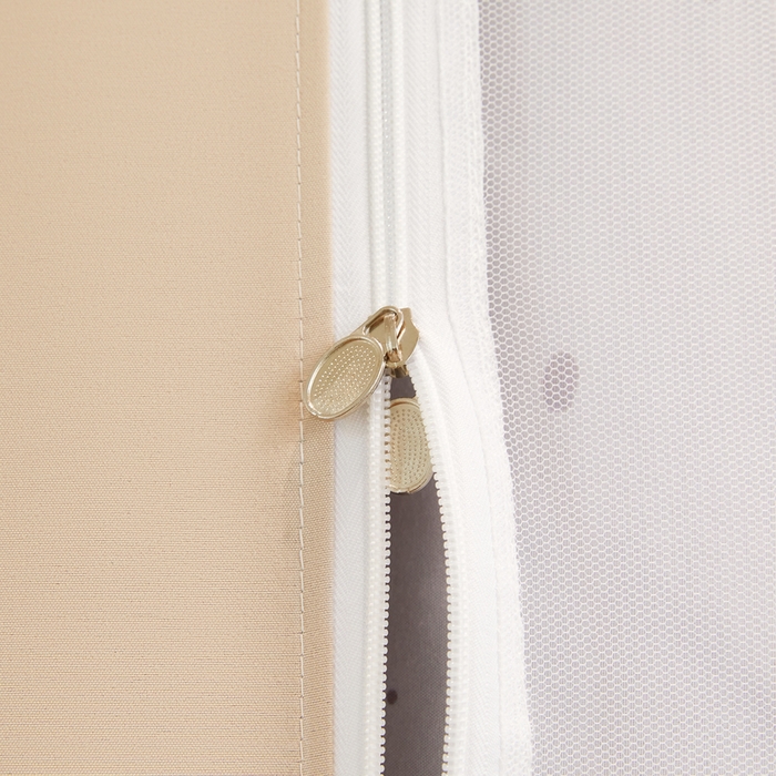 91家纺网 家纺一手货源 找家纺 星际优品 2025新款学生蚊帐遮光床帘植绒环保遮光帘99%遮光-印花款学生蚊帐-一 拉长狗-米杏