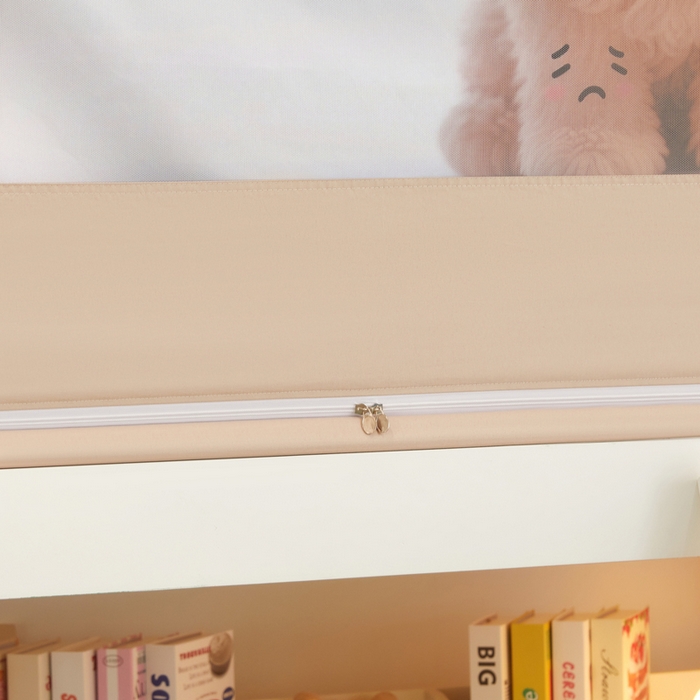 91家纺网 家纺一手货源 找家纺 星际优品 2025新款学生蚊帐遮光床帘植绒环保遮光帘99%遮光-印花款学生蚊帐-一 泰迪-米杏