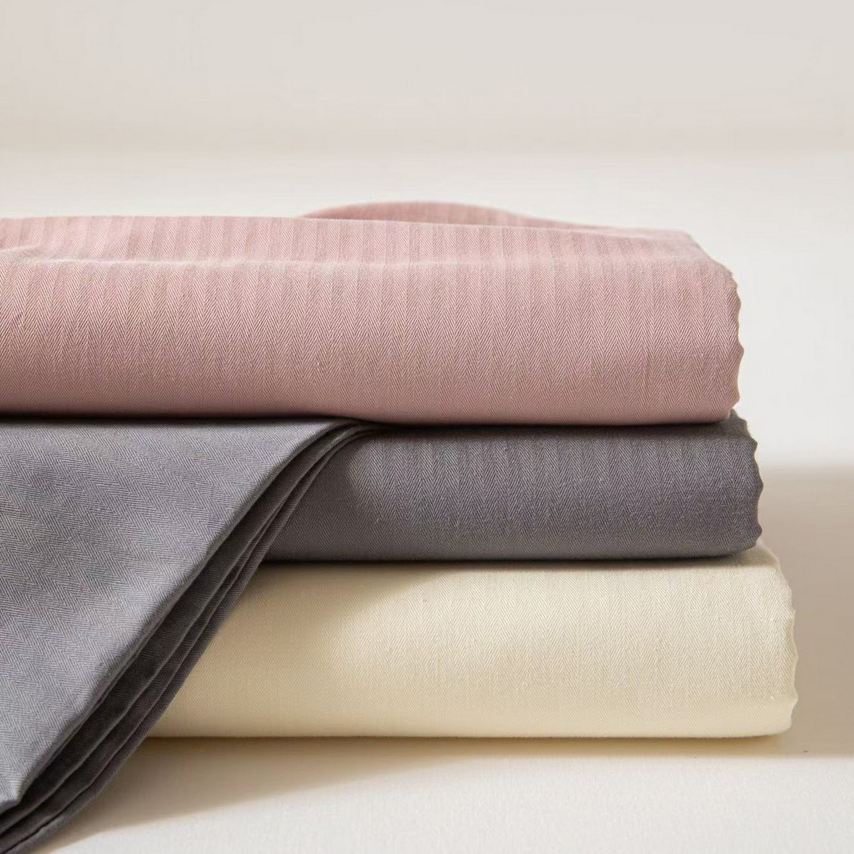 91家纺网 家纺一手货源 找家纺 （总）眠博士 2025新款大雁纹小提花纯棉枕套单品枕套枕套单件