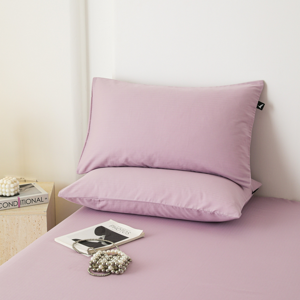 91家纺网 家纺一手货源 找家纺 （总）眠博士 2025新款大雁纹小提花纯棉枕套单品枕套枕套单件