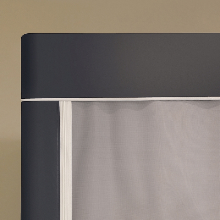 91家纺网 家纺一手货源 找家纺 星际优品 2025新款学生蚊帐遮光床帘植绒环保遮光帘99%遮光-印花款学生蚊帐-一 学习猫-灰