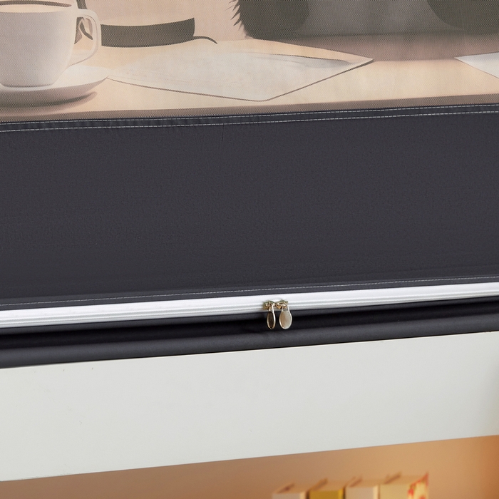 91家纺网 家纺一手货源 找家纺 星际优品 2025新款学生蚊帐遮光床帘植绒环保遮光帘99%遮光-印花款学生蚊帐-一 学习猫-灰