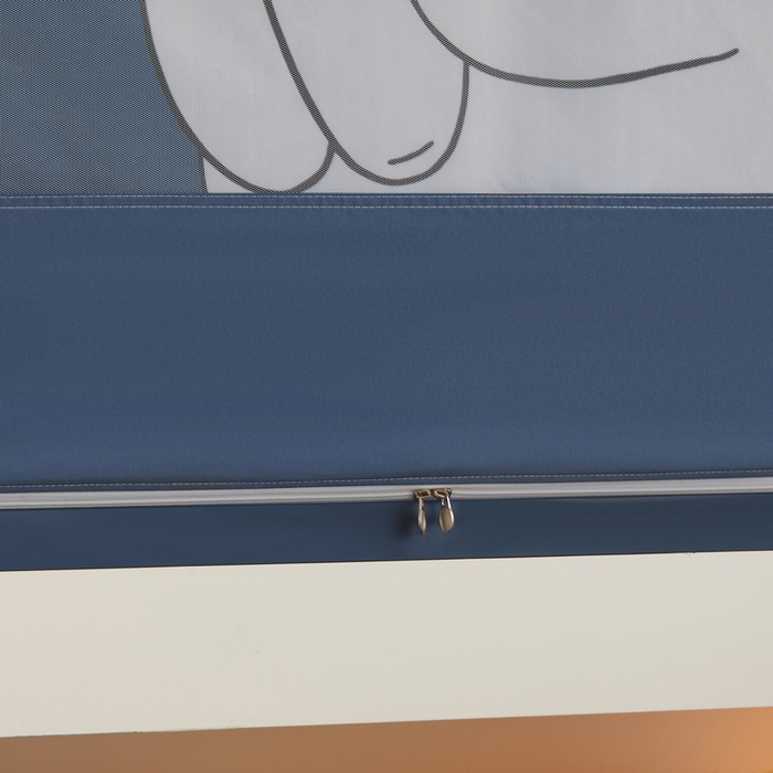 91家纺网 家纺一手货源 找家纺 星际优品 2025新款学生蚊帐遮光床帘植绒环保遮光帘99%遮光-印花款学生蚊帐-一 眼镜耶