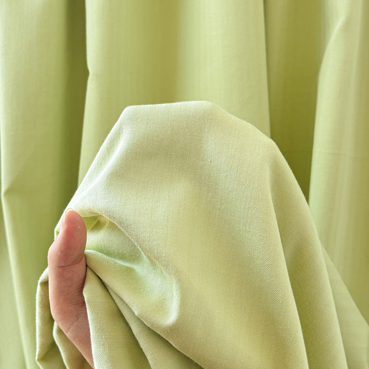 91家纺网 家纺一手货源 找家纺 眠博士 2025新款大雁纹小提花纯棉枕套单品枕套枕套单件 枕套-雁纹草绿