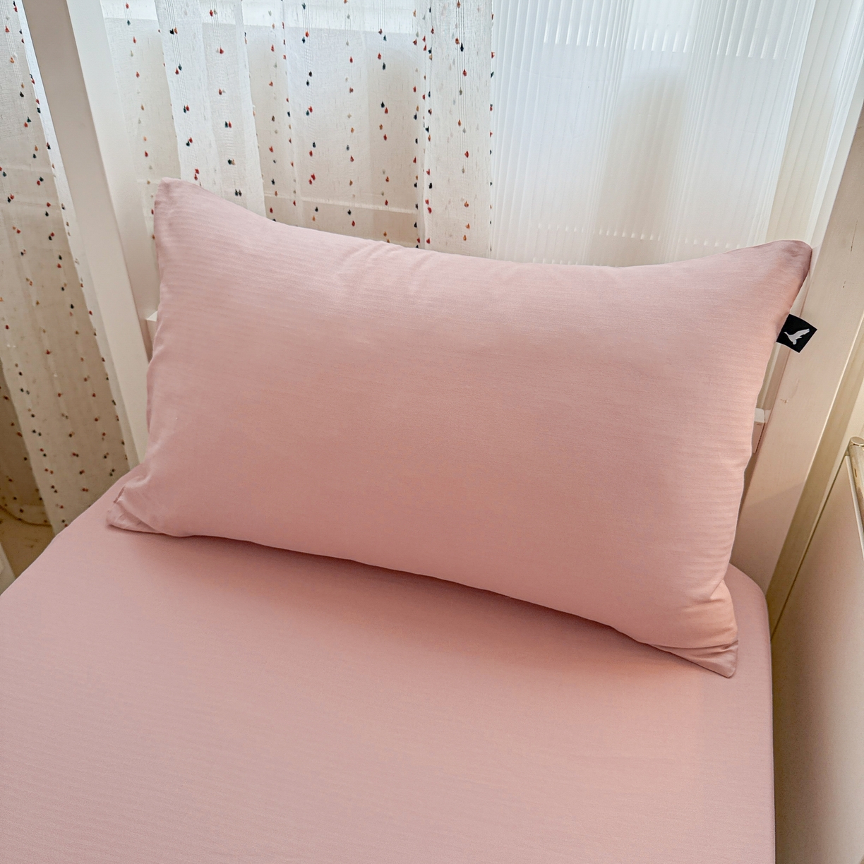 91家纺网 家纺一手货源 找家纺 眠博士 2025新款大雁纹小提花纯棉枕套单品枕套枕套单件 枕套-雁纹豆沙