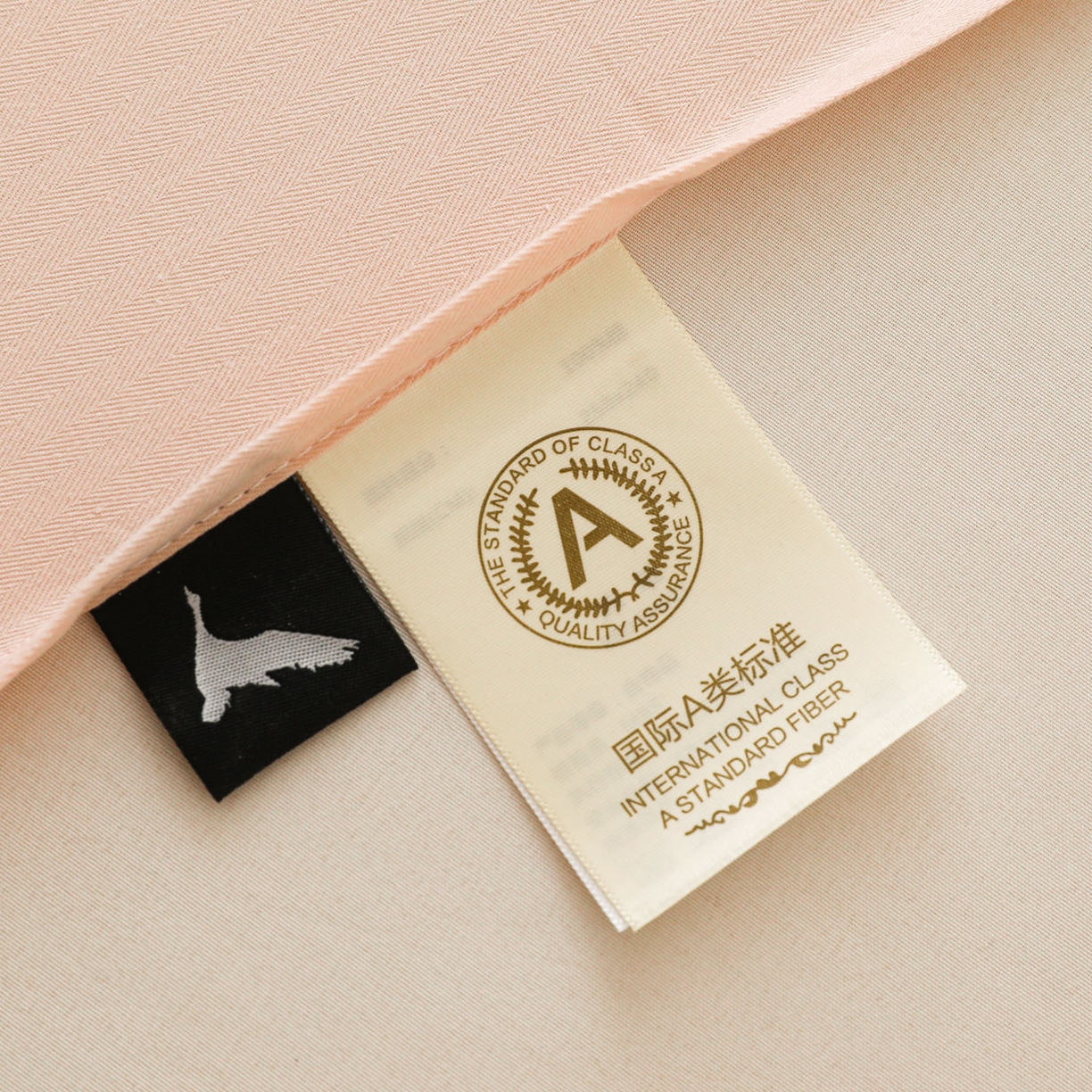 91家纺网 家纺一手货源 找家纺 眠博士 2025新款大雁纹小提花纯棉枕套单品枕套枕套单件 枕套-雁纹粉