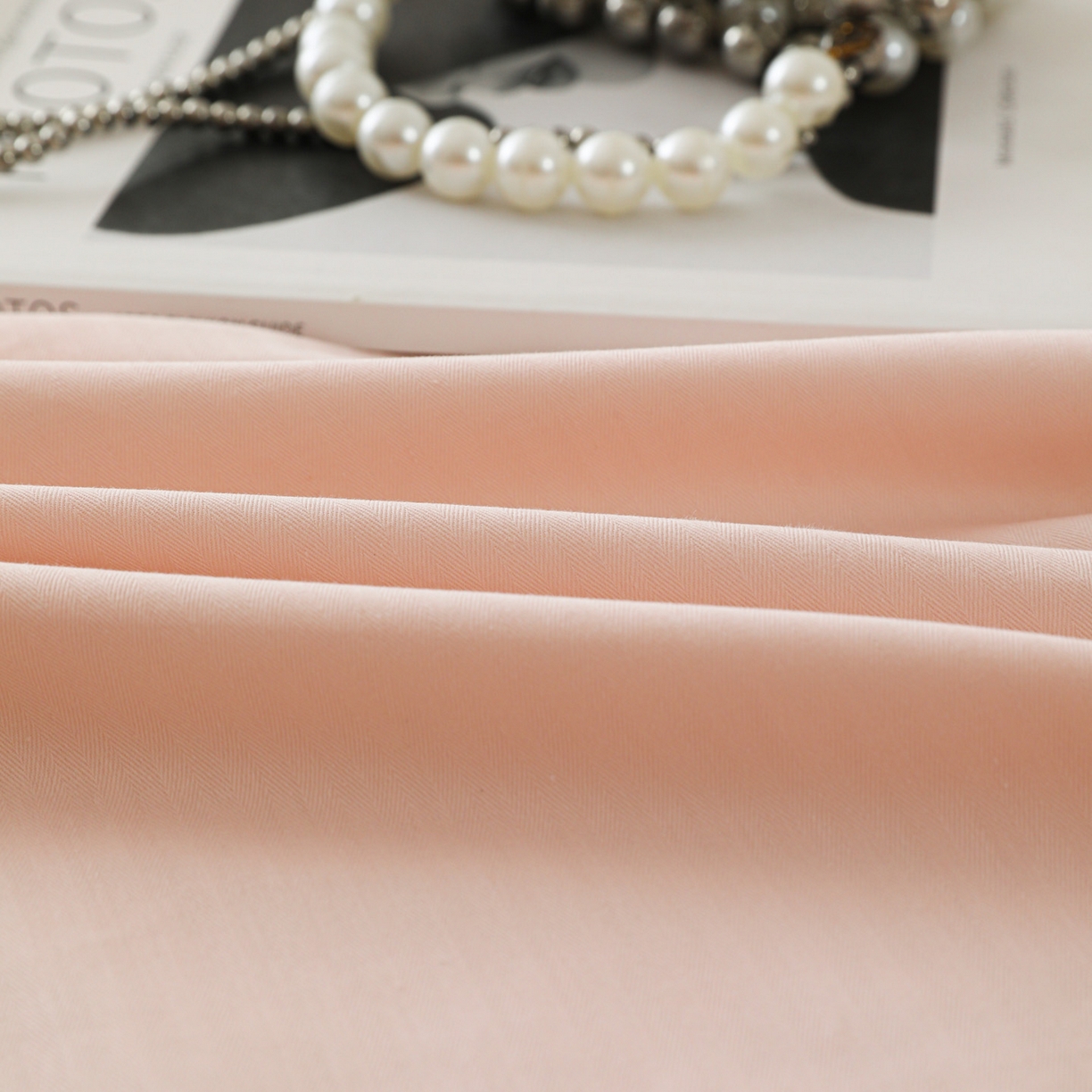 91家纺网 家纺一手货源 找家纺 眠博士 2025新款大雁纹小提花纯棉枕套单品枕套枕套单件 枕套-雁纹粉