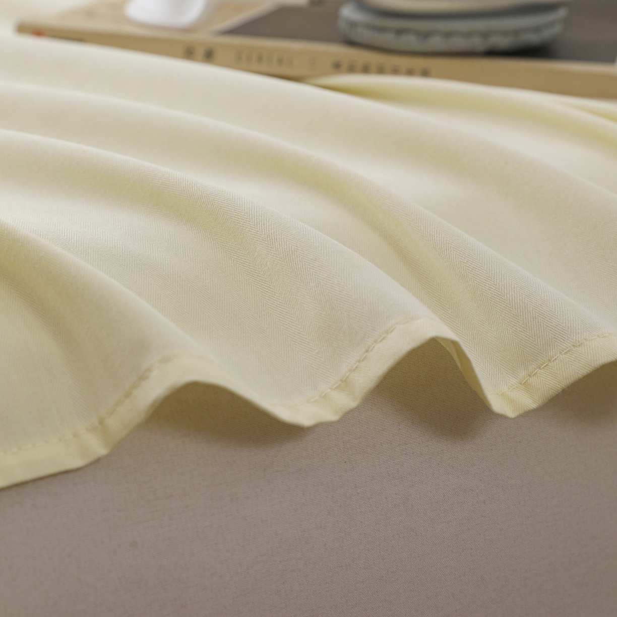 91家纺网 家纺一手货源 找家纺 眠博士 2025新款大雁纹小提花纯棉枕套单品枕套枕套单件 枕套-雁纹米