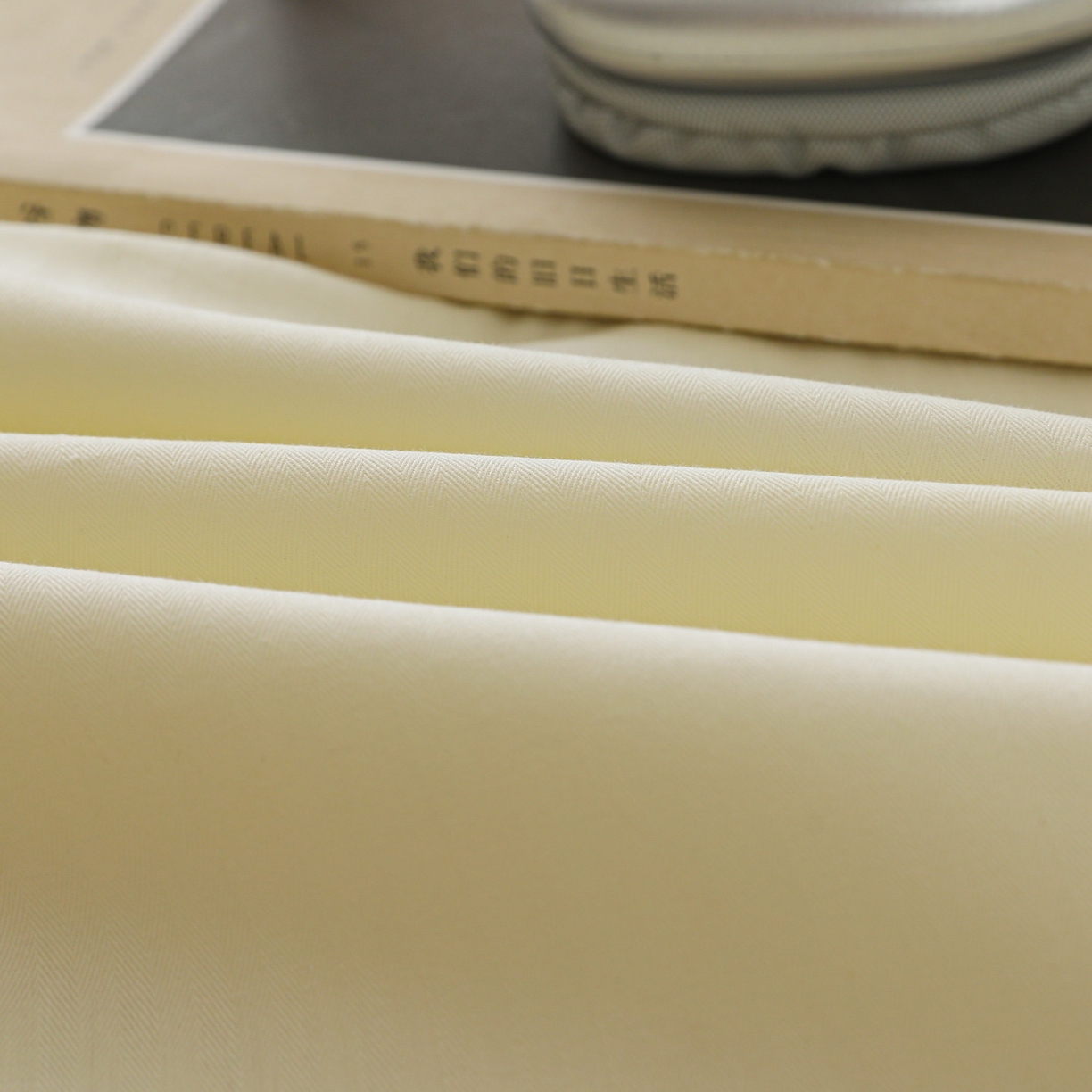 91家纺网 家纺一手货源 找家纺 眠博士 2025新款大雁纹小提花纯棉枕套单品枕套枕套单件 枕套-雁纹米