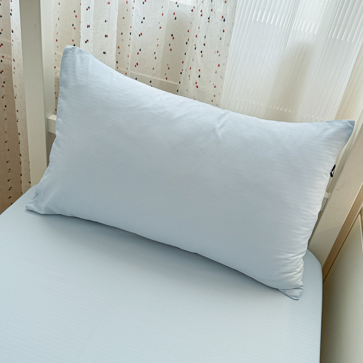 91家纺网 家纺一手货源 找家纺 眠博士 2025新款大雁纹小提花纯棉枕套单品枕套枕套单件 枕套-雁纹嫩蓝