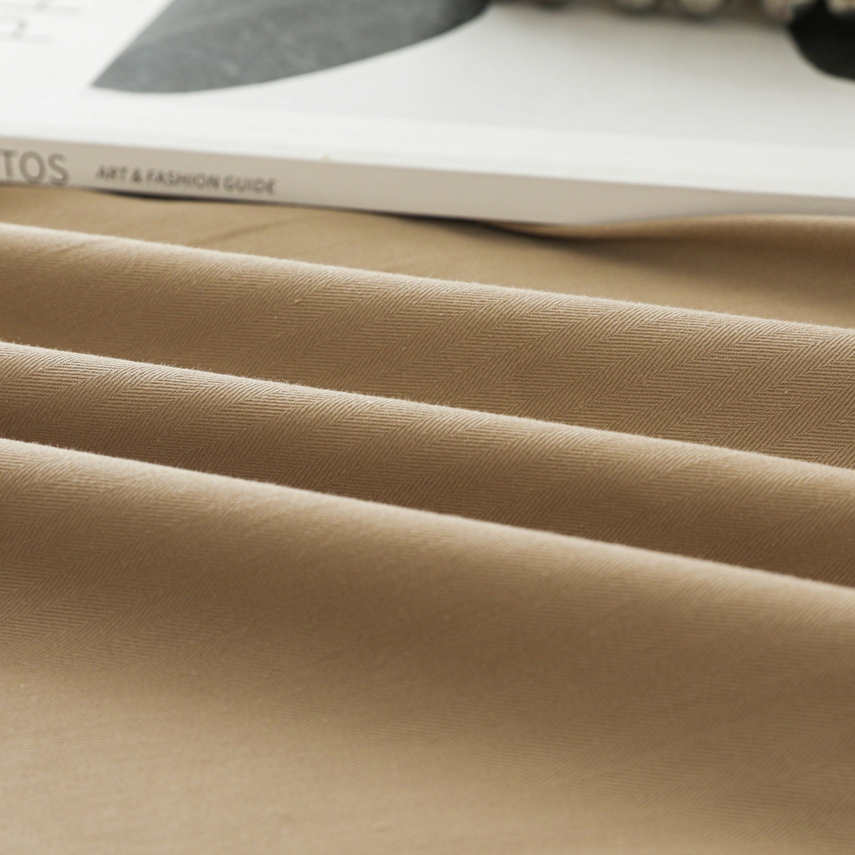 91家纺网 家纺一手货源 找家纺 眠博士 2025新款大雁纹小提花纯棉枕套单品枕套枕套单件 枕套-雁纹杏