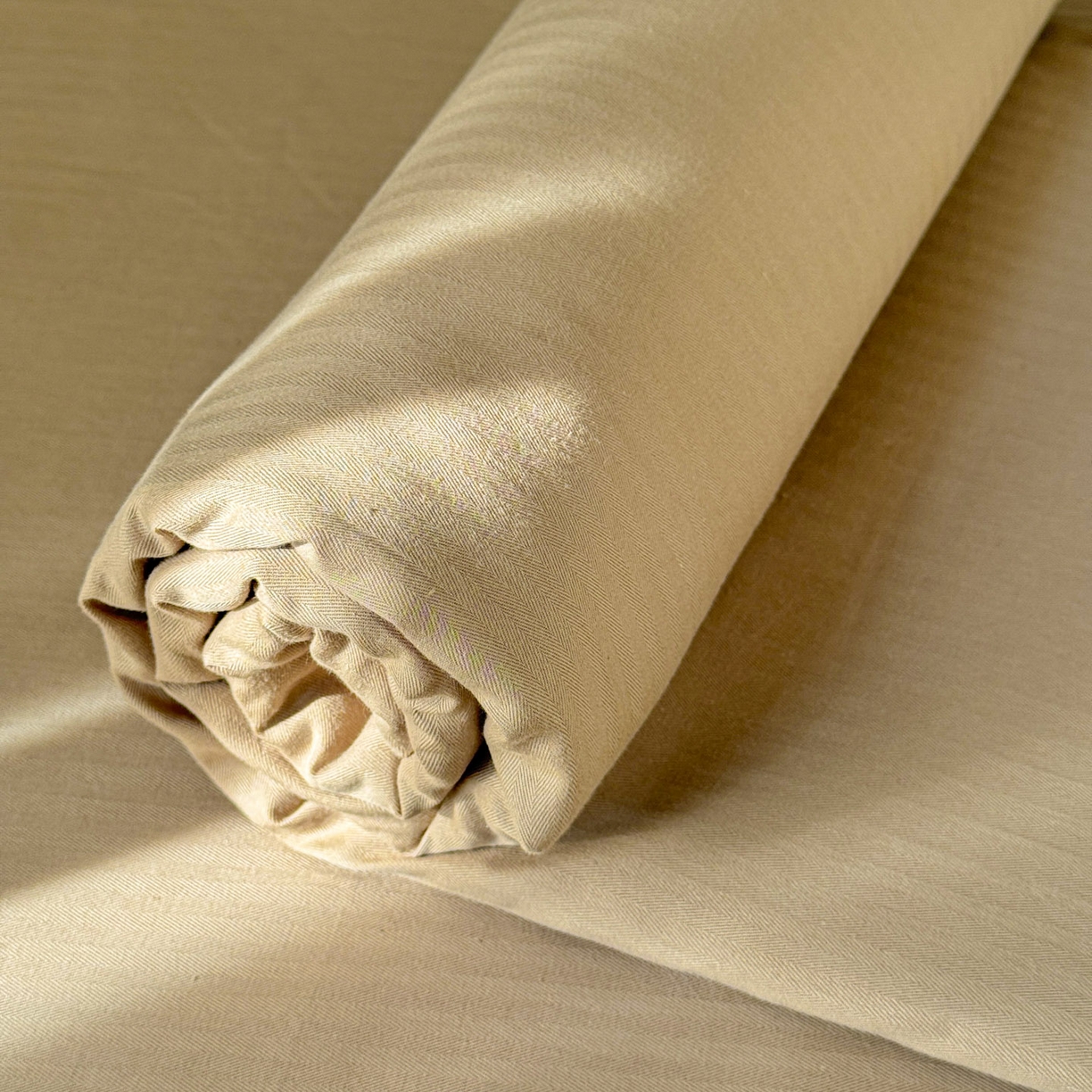 91家纺网 家纺一手货源 找家纺 眠博士 2025新款大雁纹小提花纯棉枕套单品枕套枕套单件 枕套-雁纹杏