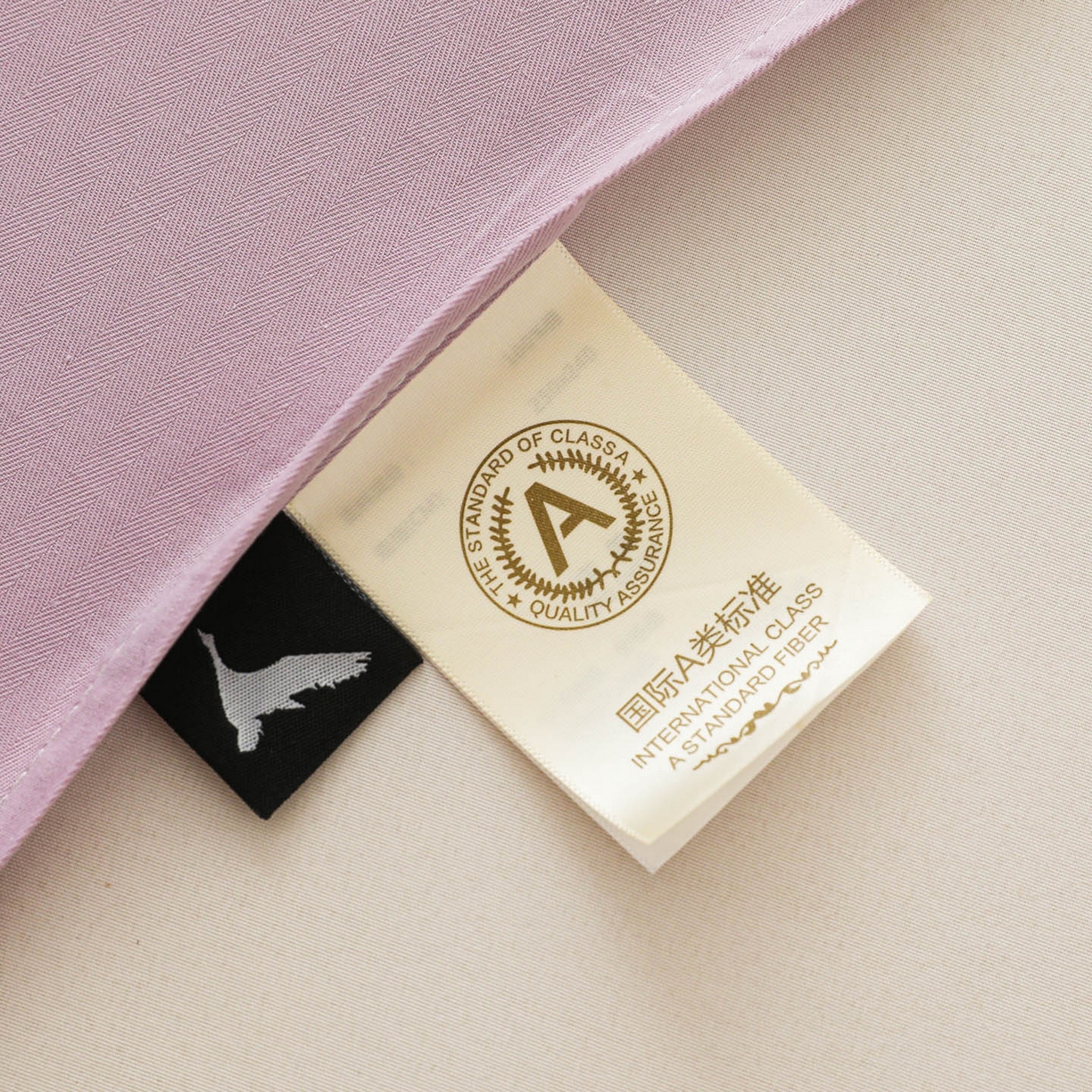 91家纺网 家纺一手货源 找家纺 眠博士 2025新款大雁纹小提花纯棉枕套单品枕套枕套单件 枕套-雁纹紫