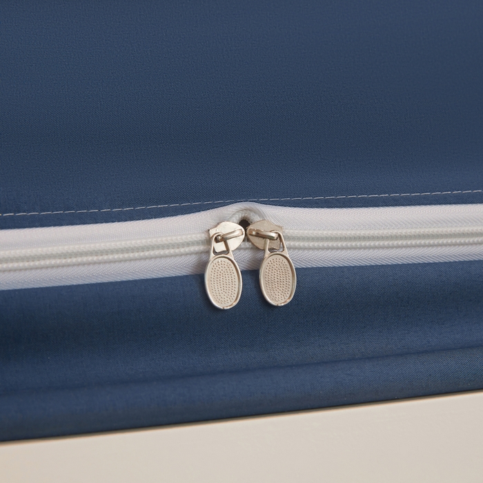 91家纺网 家纺一手货源 找家纺 星际优品 2025新款学生蚊帐遮光床帘植绒环保遮光帘99%遮光-印花款学生蚊帐-二 好奇猫-藏青