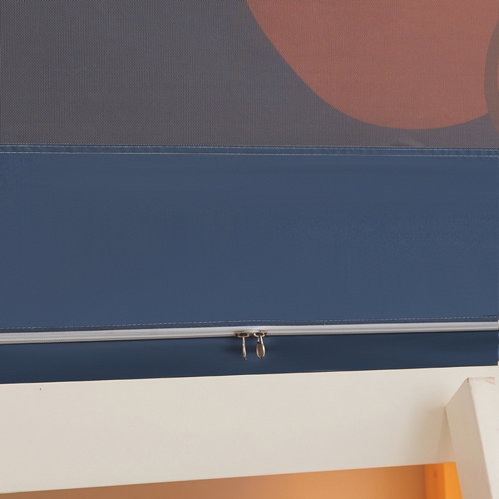 91家纺网 家纺一手货源 找家纺 星际优品 2025新款学生蚊帐遮光床帘植绒环保遮光帘99%遮光-印花款学生蚊帐-二 开心熊-藏青