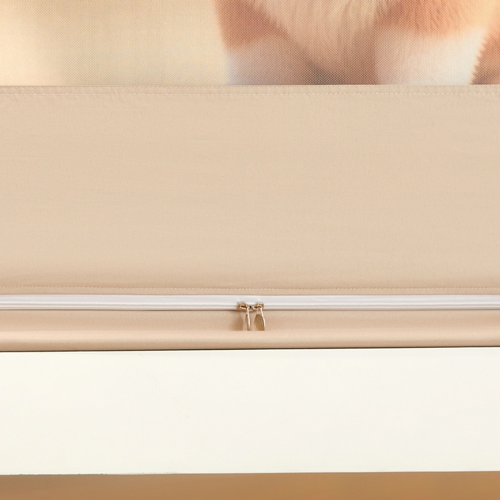 91家纺网 家纺一手货源 找家纺 星际优品 2025新款学生蚊帐遮光床帘植绒环保遮光帘99%遮光-印花款学生蚊帐-二 柯基-米杏