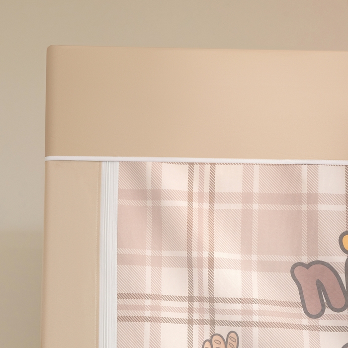 91家纺网 家纺一手货源 找家纺 星际优品 2025新款学生蚊帐遮光床帘植绒环保遮光帘99%遮光-印花款学生蚊帐-二 快乐旺仔-米杏