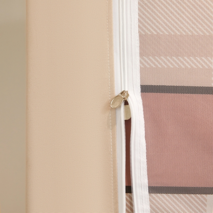 91家纺网 家纺一手货源 找家纺 星际优品 2025新款学生蚊帐遮光床帘植绒环保遮光帘99%遮光-印花款学生蚊帐-二 快乐旺仔-米杏