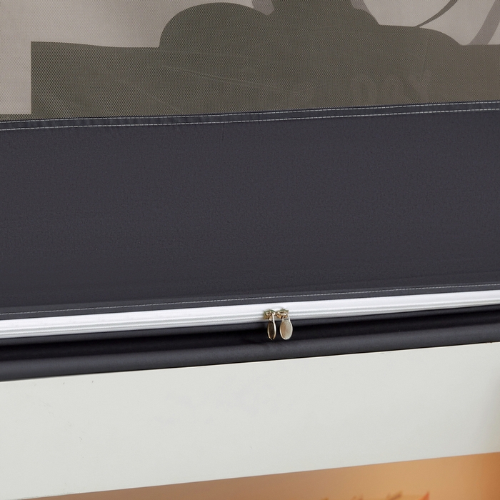 91家纺网 家纺一手货源 找家纺 星际优品 2025新款学生蚊帐遮光床帘植绒环保遮光帘99%遮光-印花款学生蚊帐-二 小米奇-灰