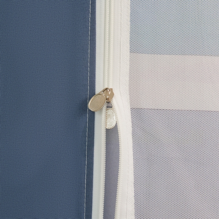 91家纺网 家纺一手货源 找家纺 星际优品 2025新款学生蚊帐遮光床帘植绒环保遮光帘99%遮光-印花款学生蚊帐-二 hello熊猫-藏青