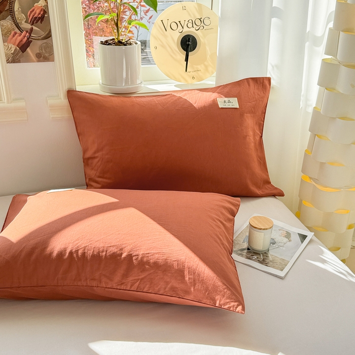 91家纺网 家纺一手货源 找家纺 （总）眠博士 2025新款高支高密全棉纯色枕套系列