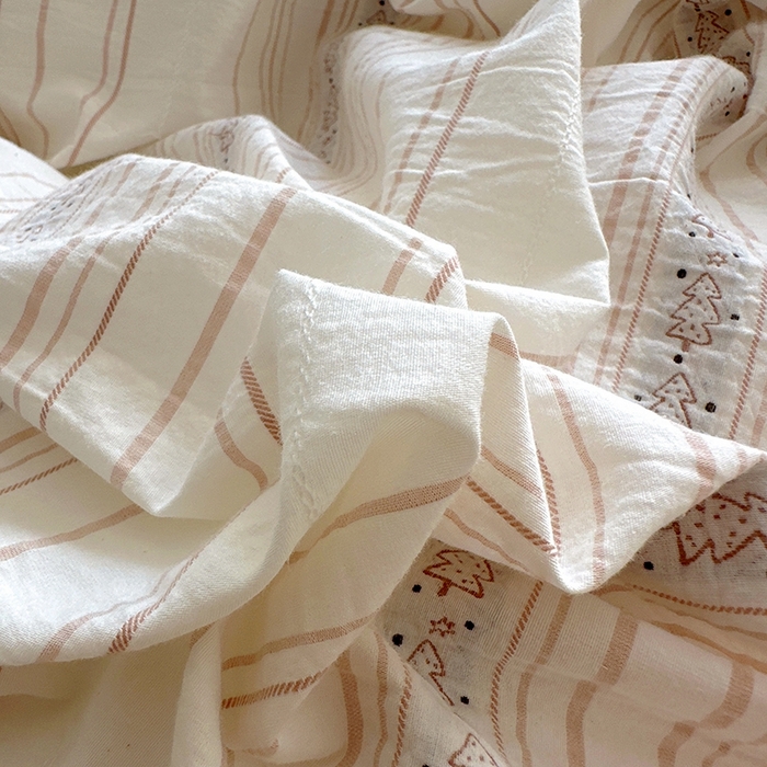 91家纺网 家纺一手货源 找家纺 田野 2025新款全棉水洗棉提花四件套 小树林-咖