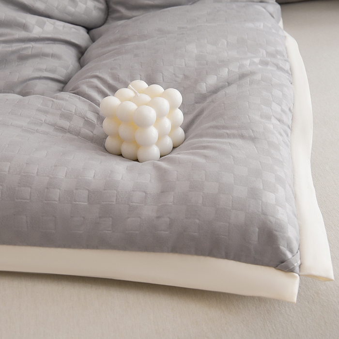 91家纺网 家纺一手货源 找家纺 易展家居 2025新款良品水洗棉大豆被 良品-灰