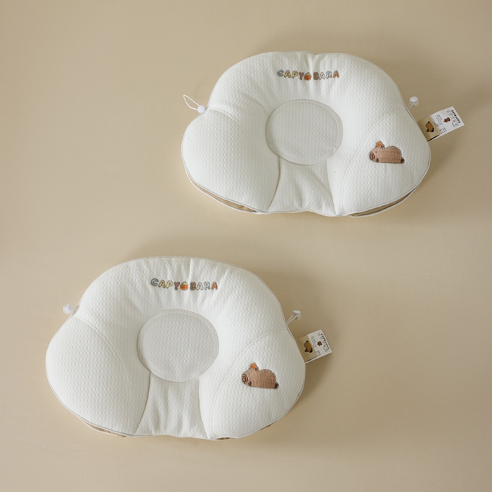 91家纺网 家纺一手货源 找家纺 昕科 2025新款A类母婴-卡皮巴拉软管婴童定型枕（送礼袋） 卡皮巴拉-软管婴儿定型枕30x50cm/只