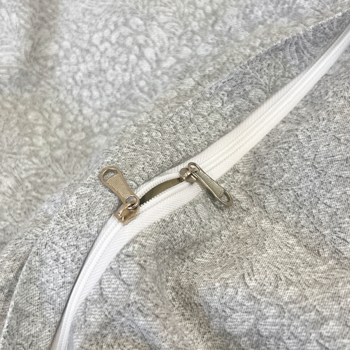 91家纺网 家纺一手货源 找家纺 凌鼎 2025新款100%全棉磨毛四件套数码印花加厚纯棉磨毛四件套 悦枝灰