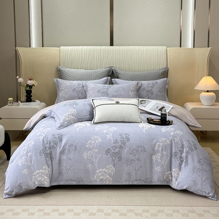 91家纺网 家纺一手货源 找家纺 （总）凌鼎 2025新款100%全棉磨毛四件套数码印花加厚纯棉磨毛四件套