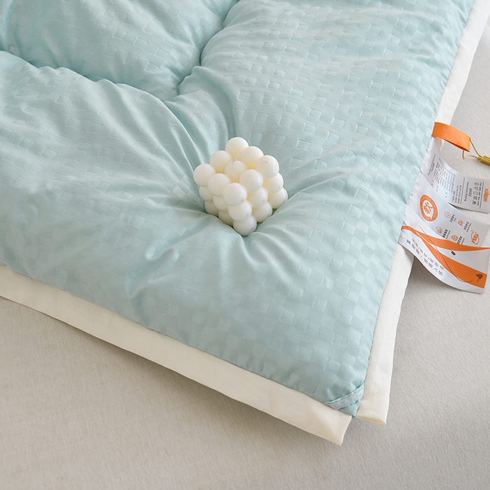 91家纺网 家纺一手货源 找家纺 易展家居 2025新款良品水洗棉大豆被 良品-蓝