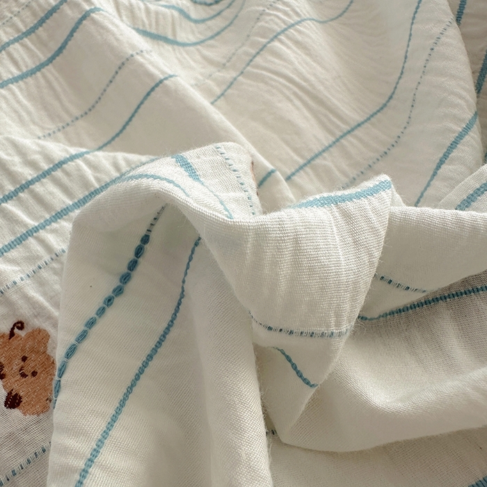 91家纺网 家纺一手货源 找家纺 田野 2025新款全棉水洗棉提花四件套 小雨点