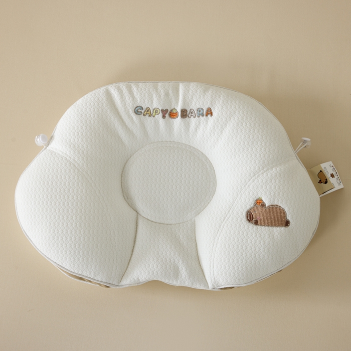 91家纺网 家纺一手货源 找家纺 昕科 2025新款A类母婴-卡皮巴拉软管婴童定型枕（送礼袋） 卡皮巴拉-软管婴儿定型枕30x50cm/只