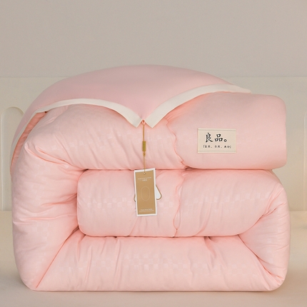 易展家居 2025新款良品水洗棉大豆被 良品-粉