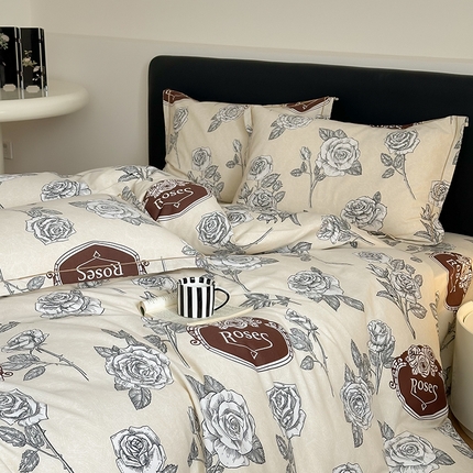 91家纺网 家纺一手货源 找家纺 （总）塞纳 2025新款铂金暖绒加厚磨毛四件套