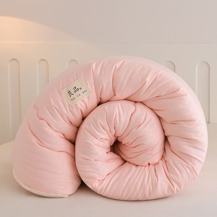 91家纺网 家纺一手货源 找家纺 易展家居 2025新款良品水洗棉大豆被 良品-粉