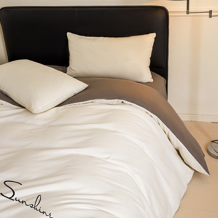 91家纺网 家纺一手货源 找家纺 （总）七仙女家纺 2025新款水洗磨毛刺绣轻奢简约系列单被套单品被套被套单件