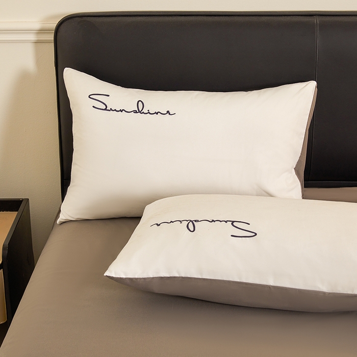 91家纺网 家纺一手货源 找家纺 （总）七仙女家纺 2025新款水洗磨毛刺绣轻奢简约系列单被套单品被套被套单件