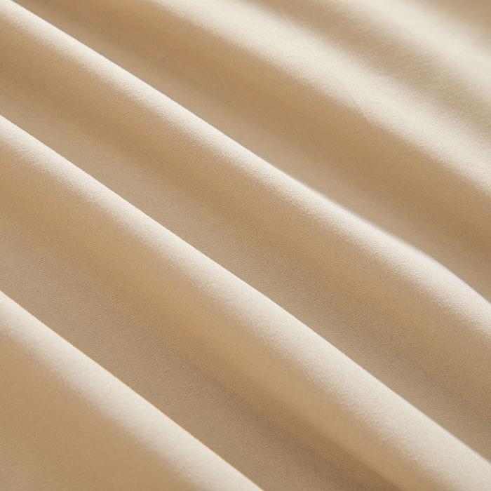 91家纺网 家纺一手货源 找家纺 七仙女家纺 2025新款水洗磨毛刺绣轻奢简约系列单被套单品被套被套单件 奶茶+浅灰