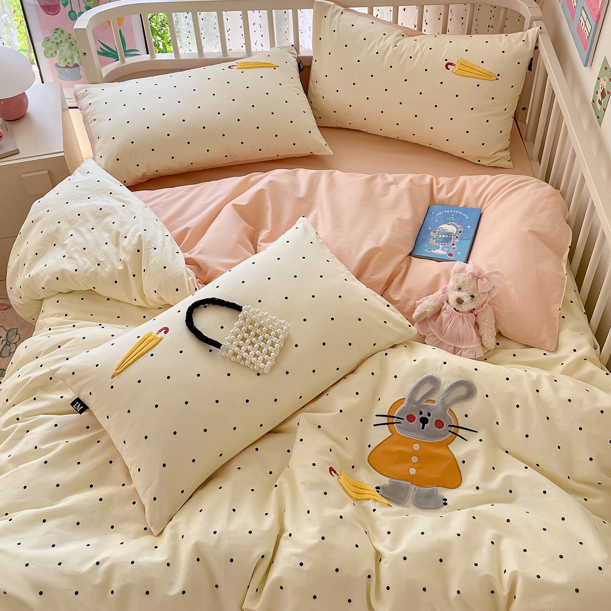 91家纺网 家纺一手货源 找家纺 （总）乐美家纺 2025新款亲肤舒适全棉纯棉贴布绣卡通系列四件套